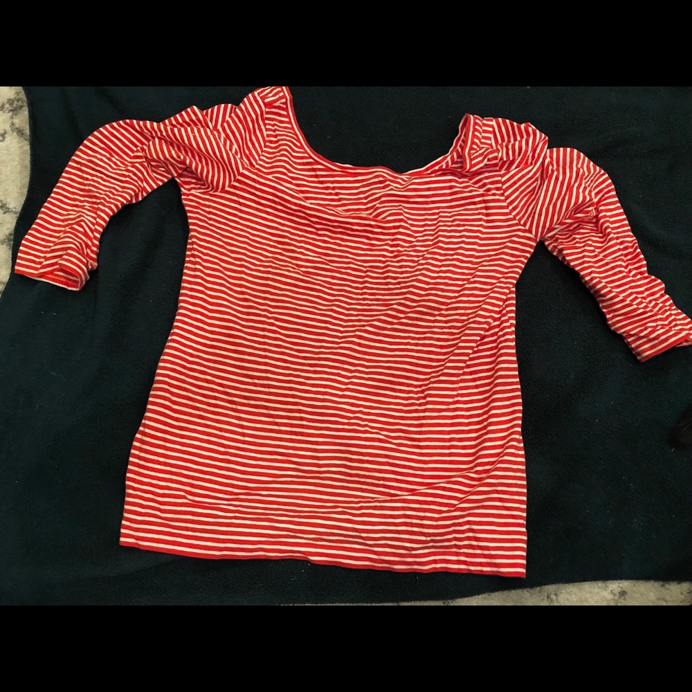 Madewell | Striped scoop neck long sleeve tee, M